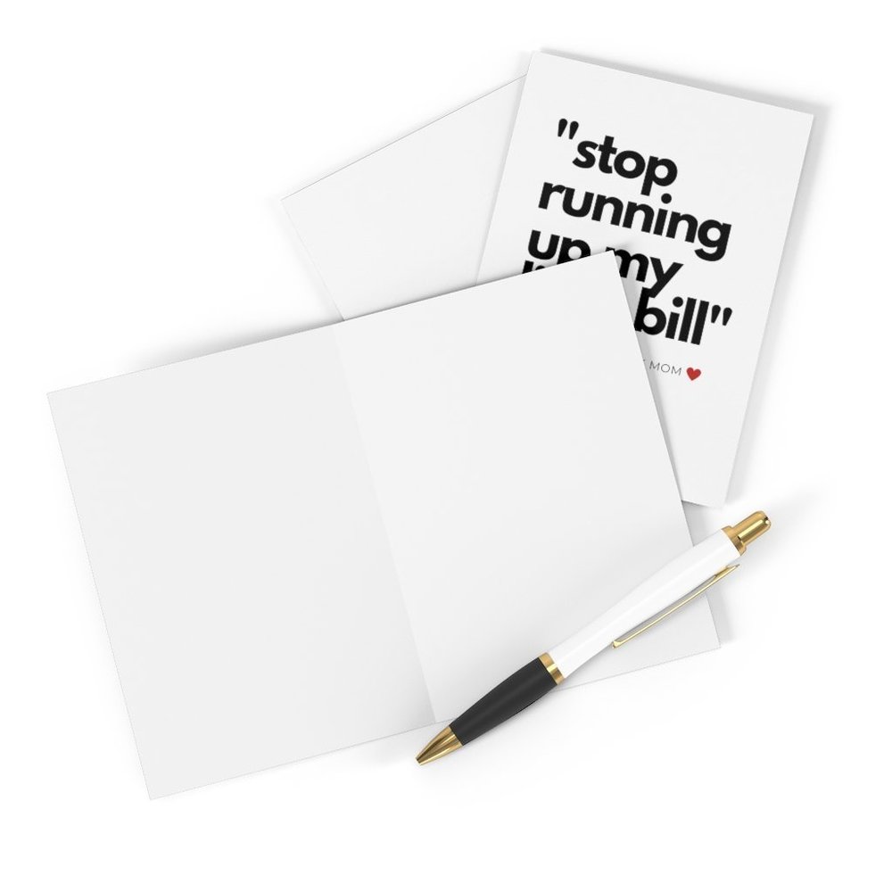 Stop Running Up My Light Bill Greeting Card Set